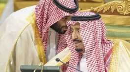 Salman bin Abdulaziz Al Saud with MBS