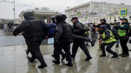 anti-mobilisation protests across Russia