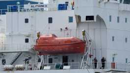 Chemical tanker Alithini II is docked 