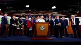 U.S. Rep. Jim Jordan with fellow House Republicans