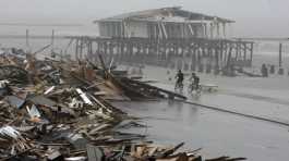 Hurricane Ike hit the Texas coast in Galveston