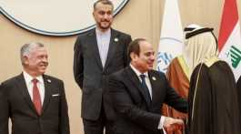King Abdullah II, Iranian FM Hossein Amir-Abdollahian, Abdel Fattah al-Sisi