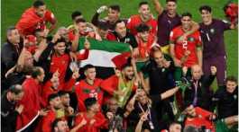Morocco players in Qatar World Cup