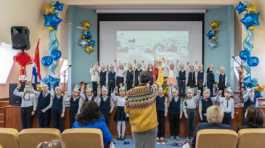 Students learning Chinese language