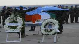 memorial of Irish peacekeeper