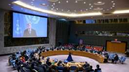 Security Council meeting via video UN headquarters