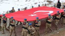 Turkish commemorate of fallen WWI soldiers
