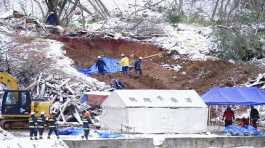 landslide in northeastern Japan