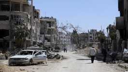 town of Douma the site of a suspected chemical weapons attack