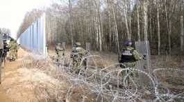 Polish Border Guard and Polish soldiers
