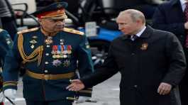 Vladimir Putin and Sergei Shoigu..