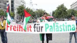 protest in Germany against Israel's anti-Palestine policy