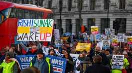 strike by NHS nurses and other medical workers