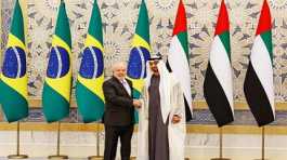 Luiz Inácio Lula Da Silva and Shaikh Mohammed bin Zayed Al Nahyan