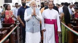 Modi visit Sacred Heart Cathedral Church