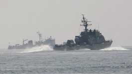 South Korean Navy's patrol ships