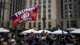 Supporters of former President Donald Trump demonstrate
