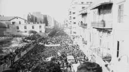 funeral procession Palestinian leaders killed in Israeli rad in Beirut