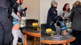 German police forcefully imoving Muslim child