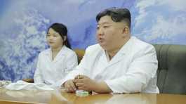 Kim Jong Un and his daughter,.