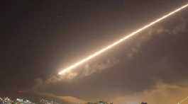 missile bombing at night