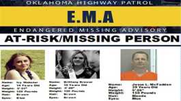 missing poster provided by the Oklahoma Highway Patrol
