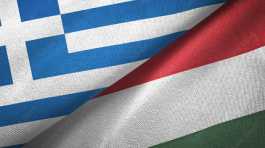 Hungary, Greece flags