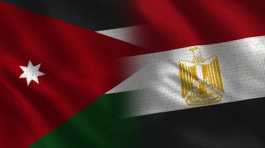 Jordan, Egypt flags