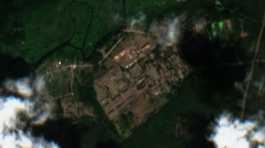 Satellite image shows military base southeast of Minsk, Belarus