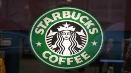 The Starbucks sign