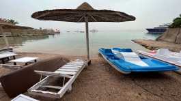 beach at the Egyptian Red Sea resort of Hurghada