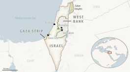 map of Israel and the Palestinian Territories