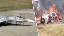 Russian made fighter jet crashed