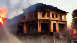 house fire in Pakistan