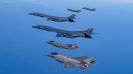 US Air Force B-1B bombers and South Korean Air Force F-35A 