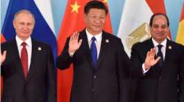 Vladimir Putin, Xi Jinping n Abdel-Fattah el-Sisi