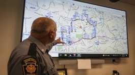 Police shows map
