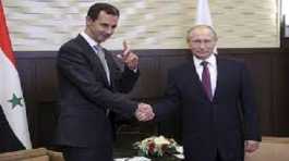 Bashar al Assad and Vladimir Putin