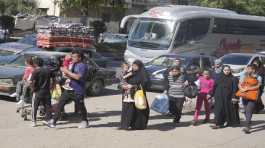 Palestinians flee northern Gaza