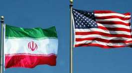 Iran USA flags