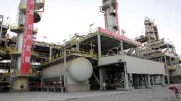 gas processing plant at the Halfaya oil field