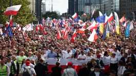 massive Warsaw rally