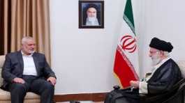 Ayatollah Ali Khamenei with Ismail Haniyeh