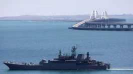 Russian Navy amphibious landing ship,.