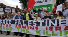 Protest to stop arms supply to Israel