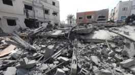 destruction after Israeli attack on gaza