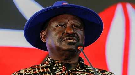 Kenya's opposition leader Raila Odinga