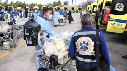 gaza babies being transfered to Egypt