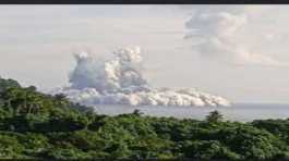 submarine volcano erupted