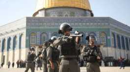 Israeli soldiers in Al-Aqsa